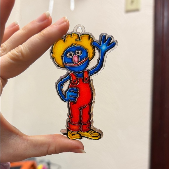 The Muppets Other - Vintage 1987 Colorful Muppets Grover Character Ornament